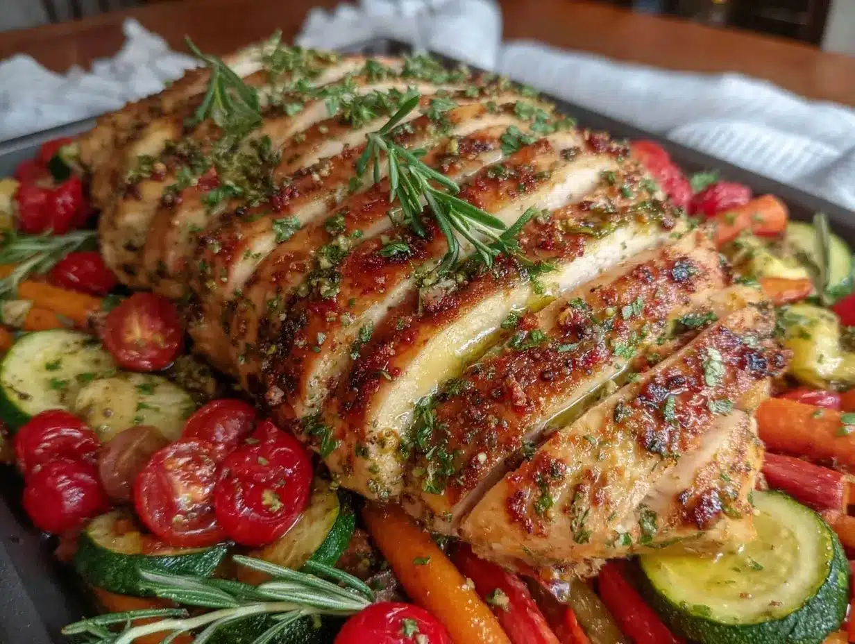 crispy sheet pan summer turkey preparation steps