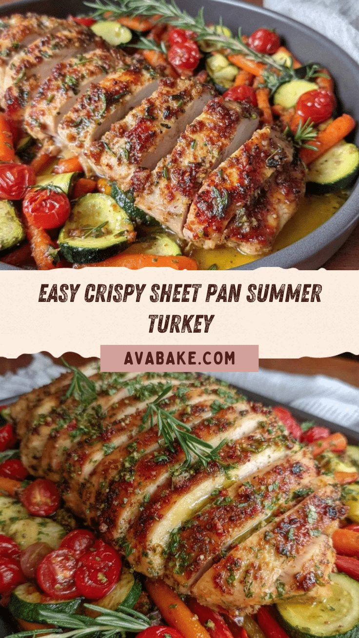 crispy sheet pan summer turkey recipe