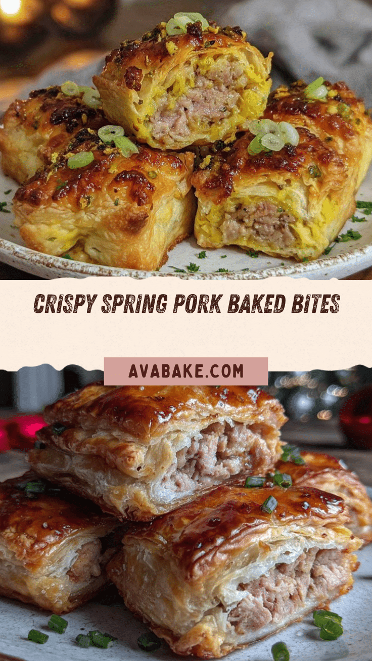 crispy spring pork baked bites recipe