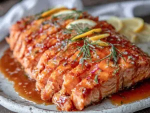 easter side salmon brown butter glaze - featured image