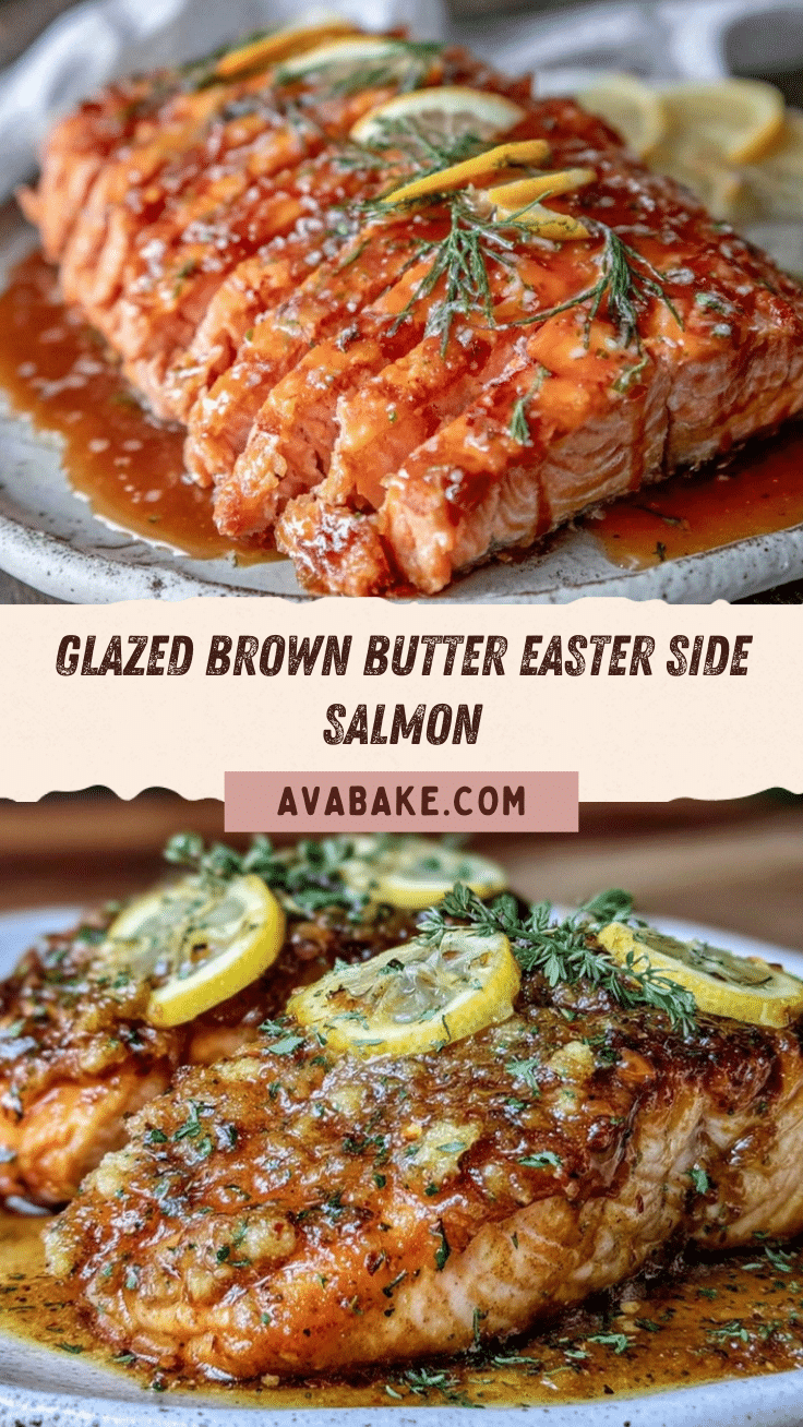 easter side salmon brown butter glaze recipe