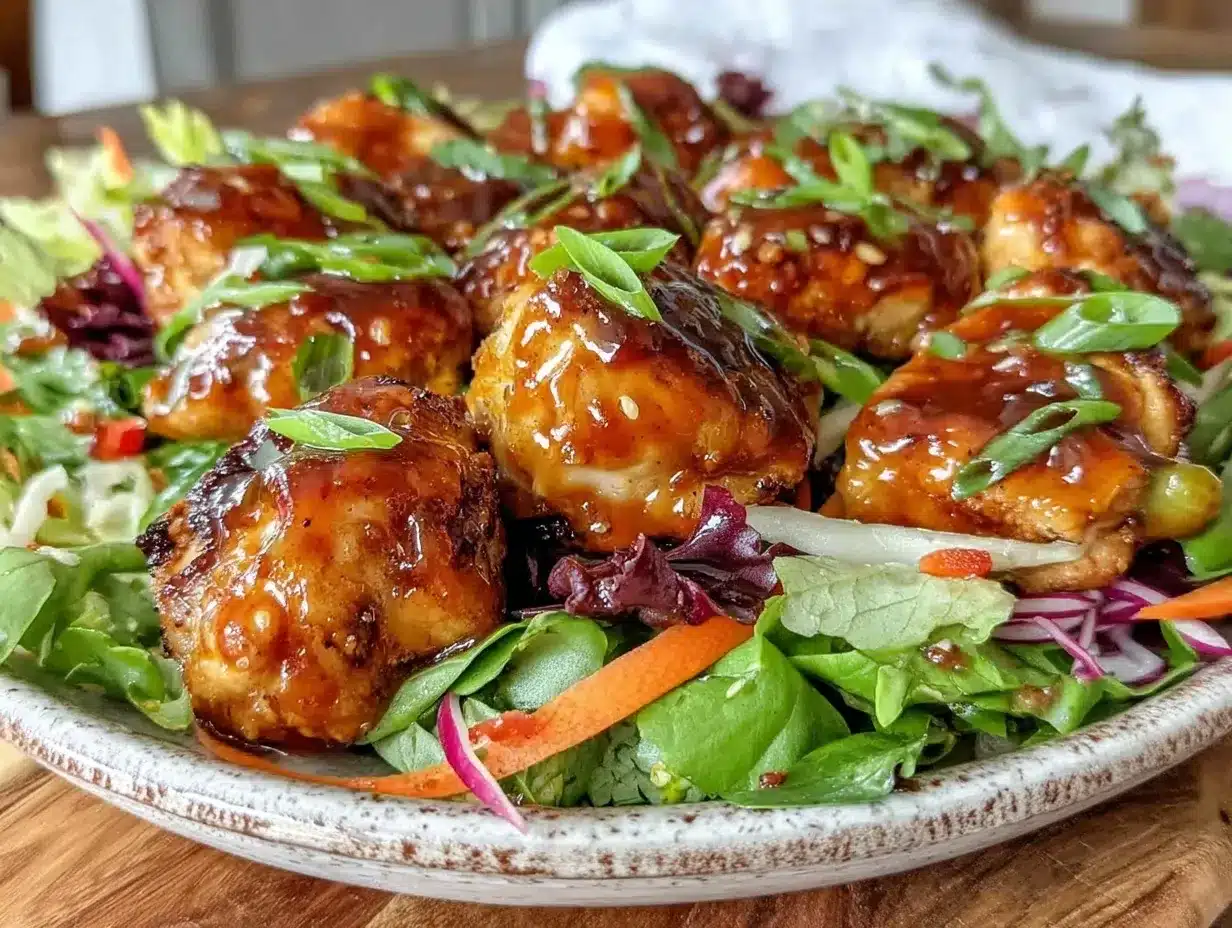 easy honey garlic spring chicken salad preparation steps