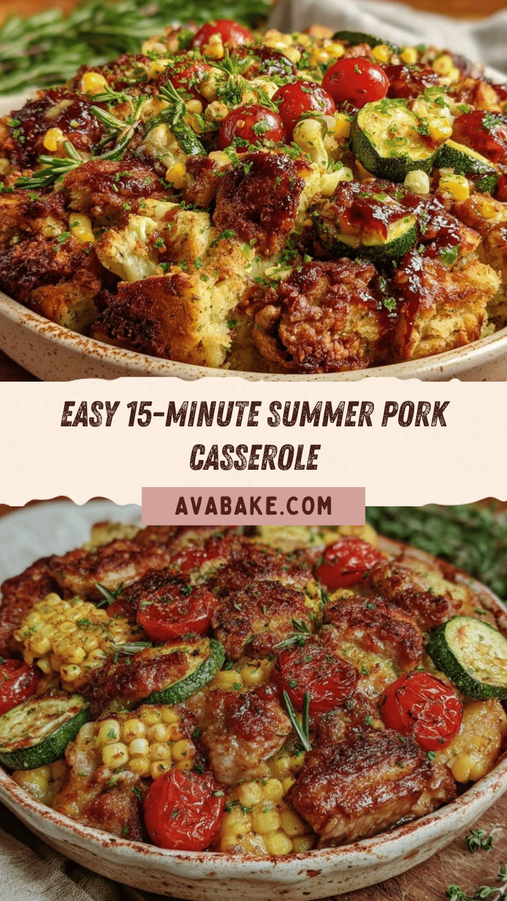 easy summer pork casserole recipe
