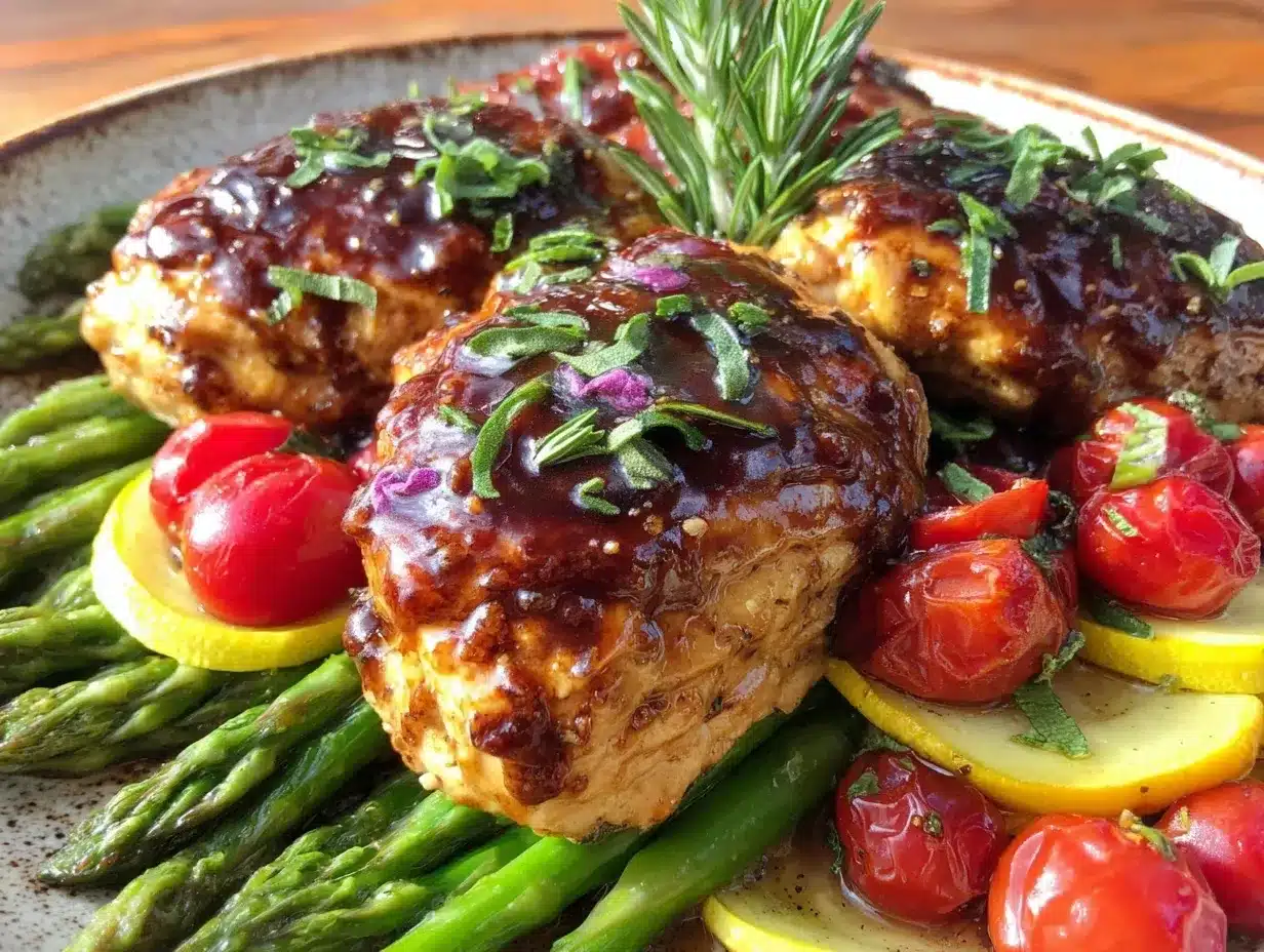 Easy Tangy Balsamic Summer Chicken preparation steps