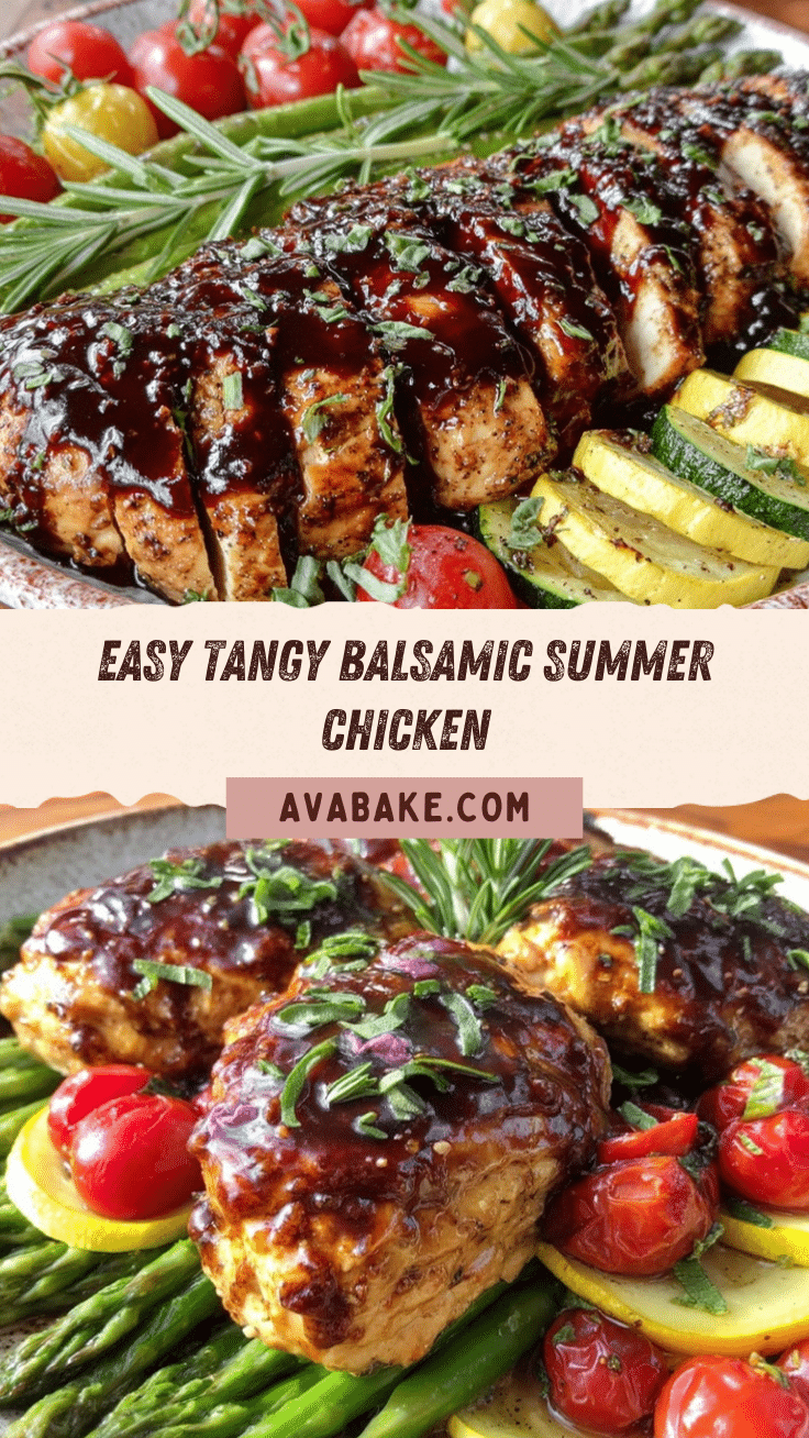 Easy Tangy Balsamic Summer Chicken recipe