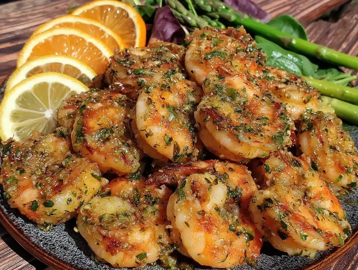 fresh lemon herb spring shrimp preparation steps