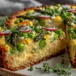 fresh spring quinoa tart - featured image