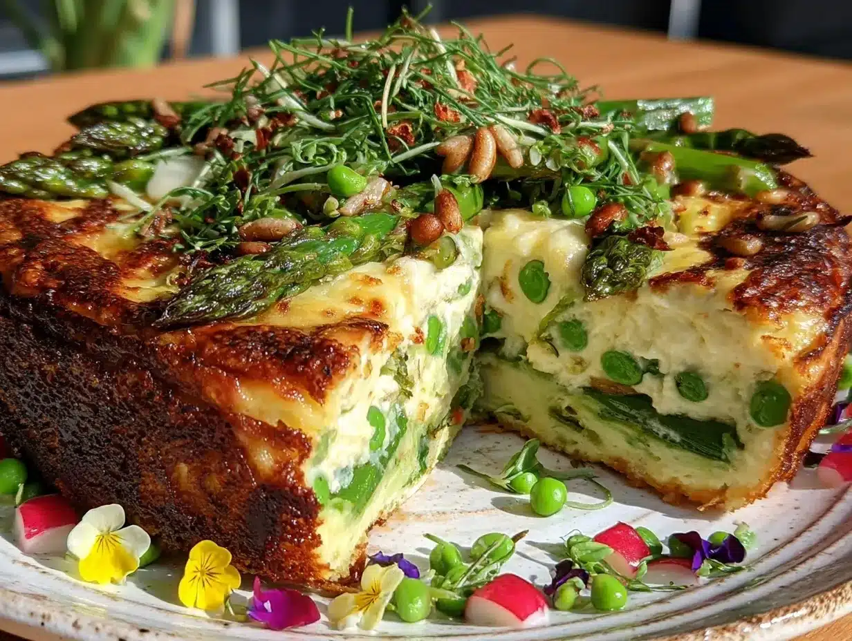 fresh spring salad casserole cake preparation steps