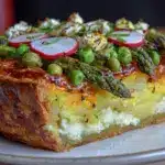 Fresh Spring Veggie Mashed Potatoes Tart - featured image
