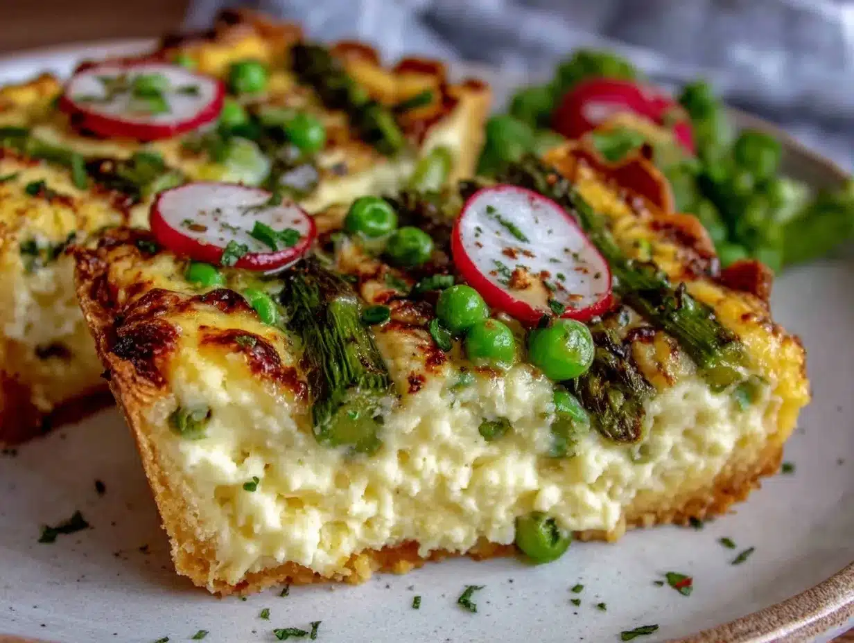 Fresh Spring Veggie Mashed Potatoes Tart preparation steps
