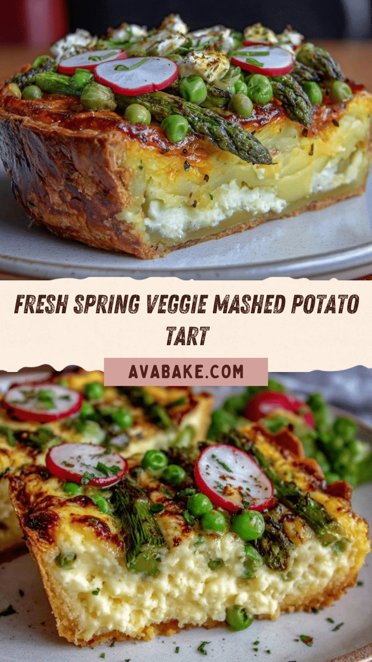 Fresh Spring Veggie Mashed Potatoes Tart recipe