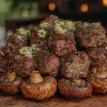 garlic butter sirloin steak bites - featured image