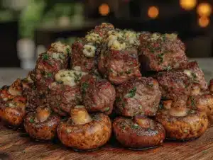 garlic butter sirloin steak bites - featured image