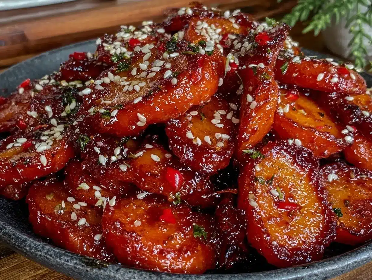 honey sriracha glazed carrots preparation steps
