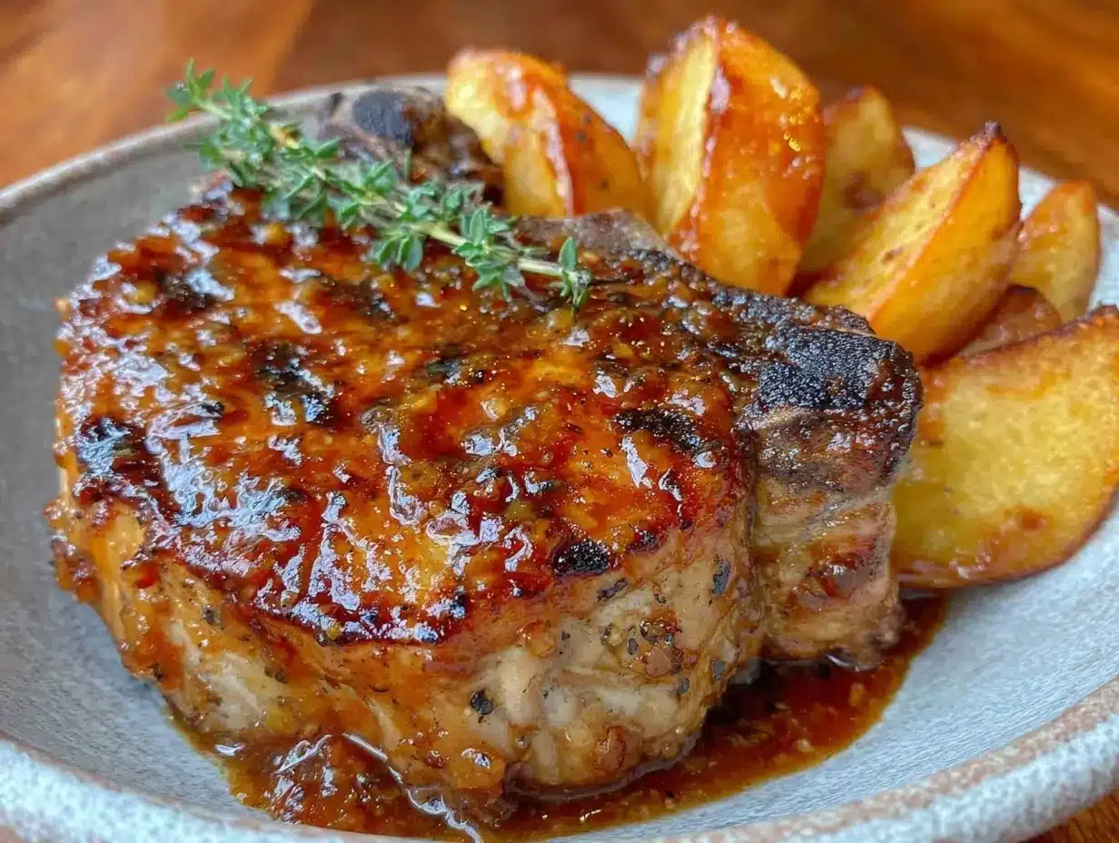 maple dijon pork chops preparation steps