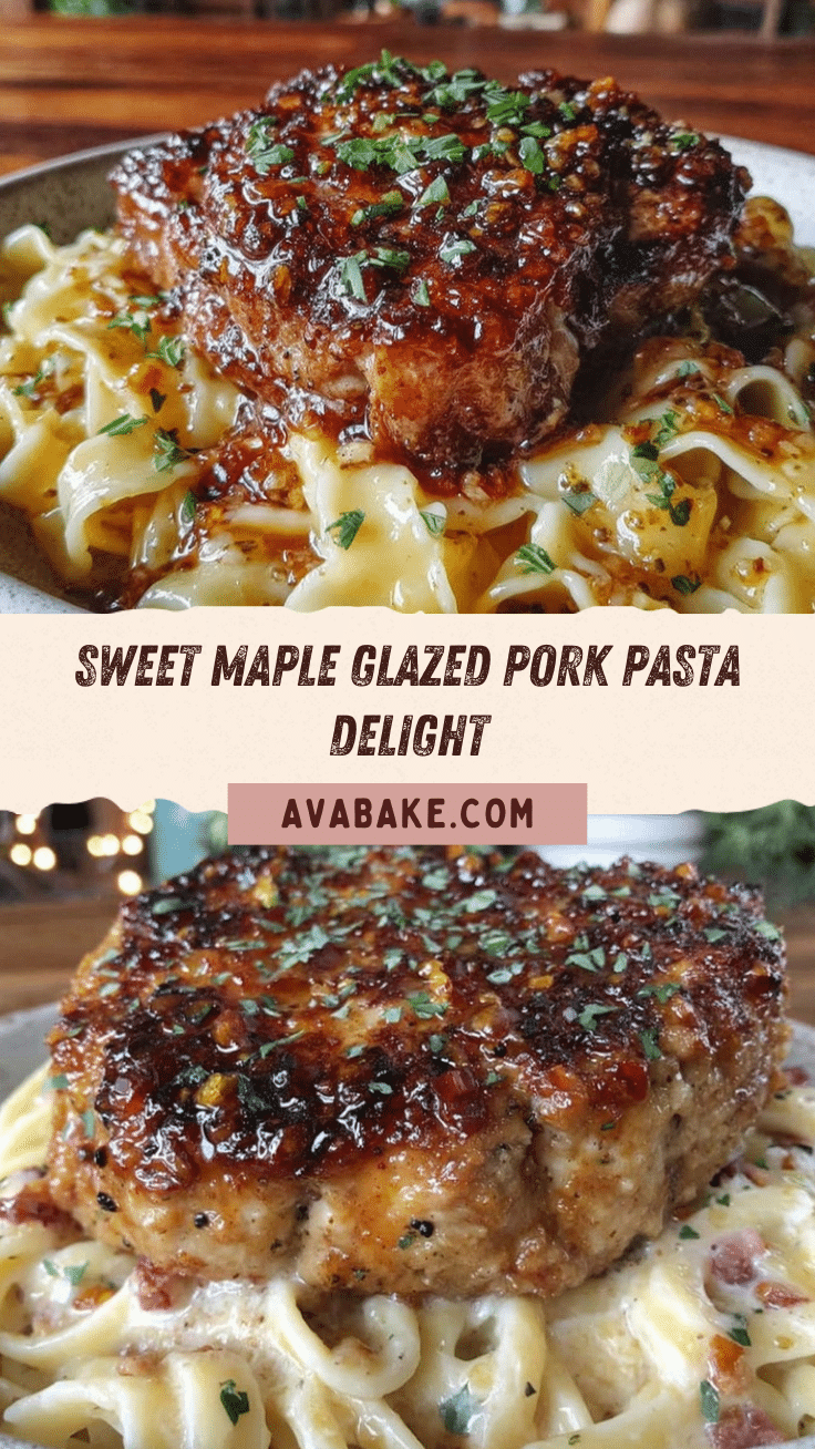 maple glazed pork pasta recipe