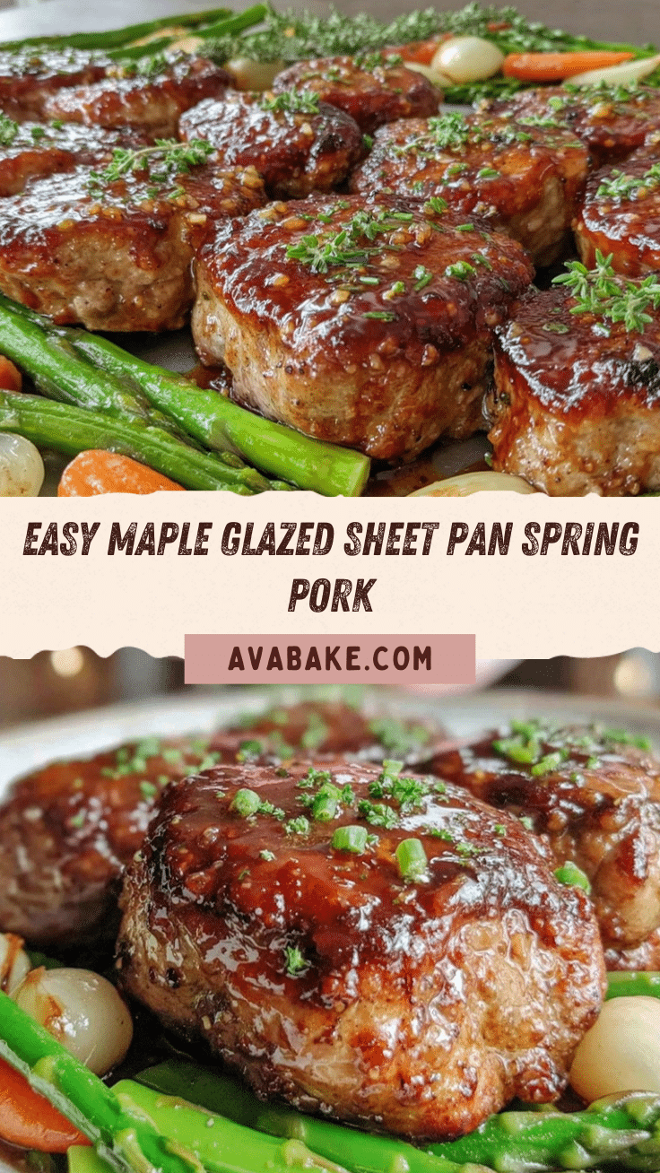 maple glazed sheet pan pork recipe