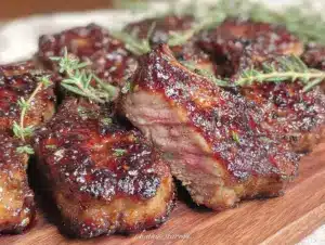 maple glazed spring lamb - featured image