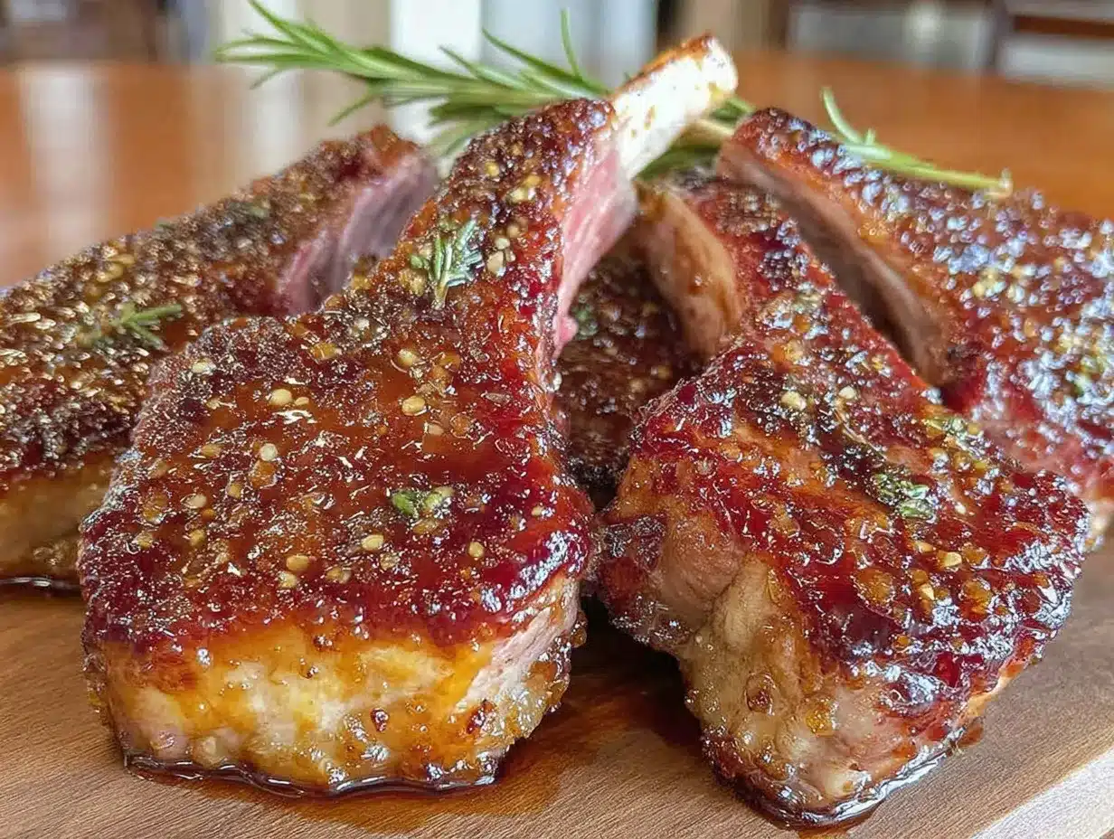 maple glazed spring lamb preparation steps