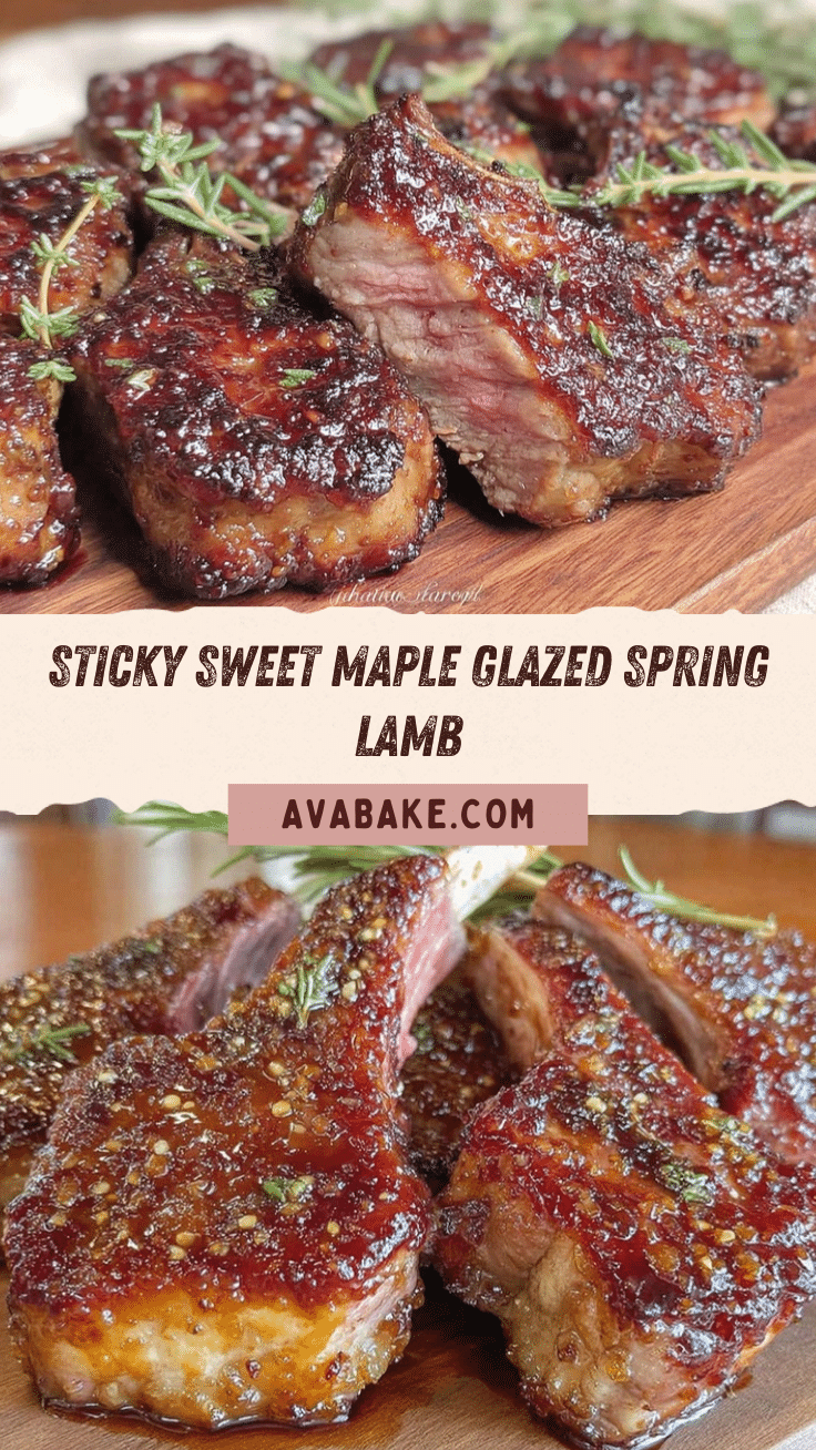 maple glazed spring lamb recipe