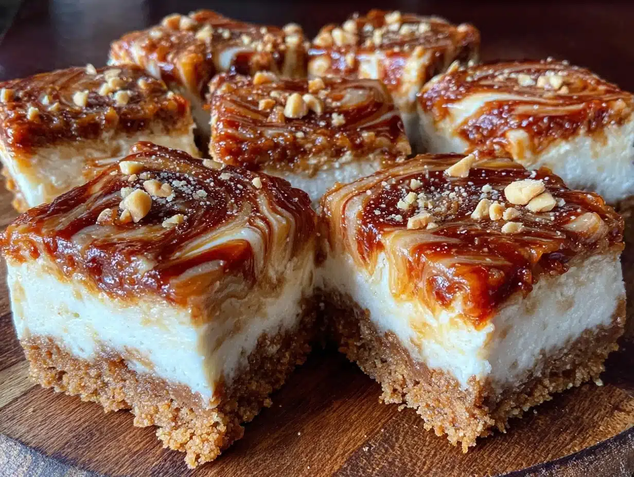 No-Bake Peanut Butter Cheesecake Bars - featured image