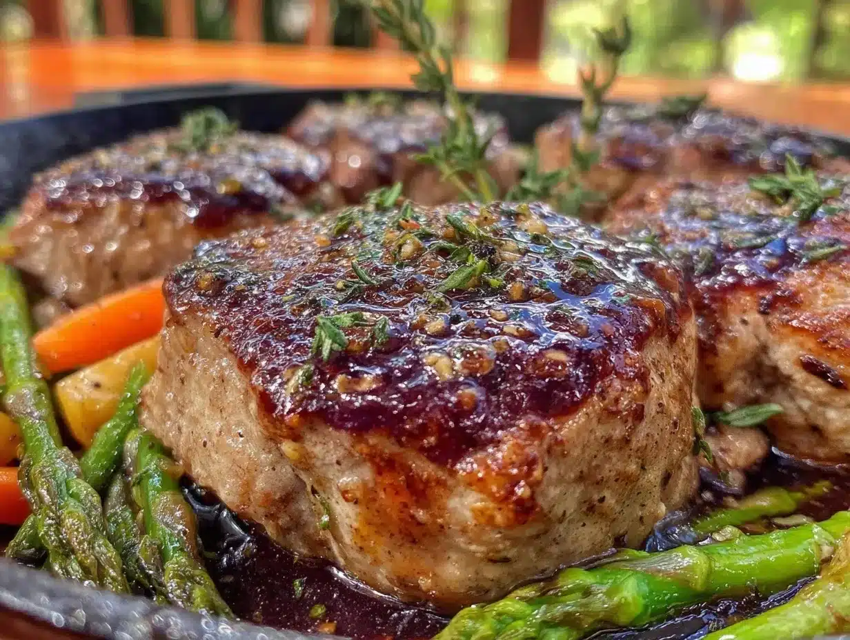 one-pan spring pork with brown butter preparation steps