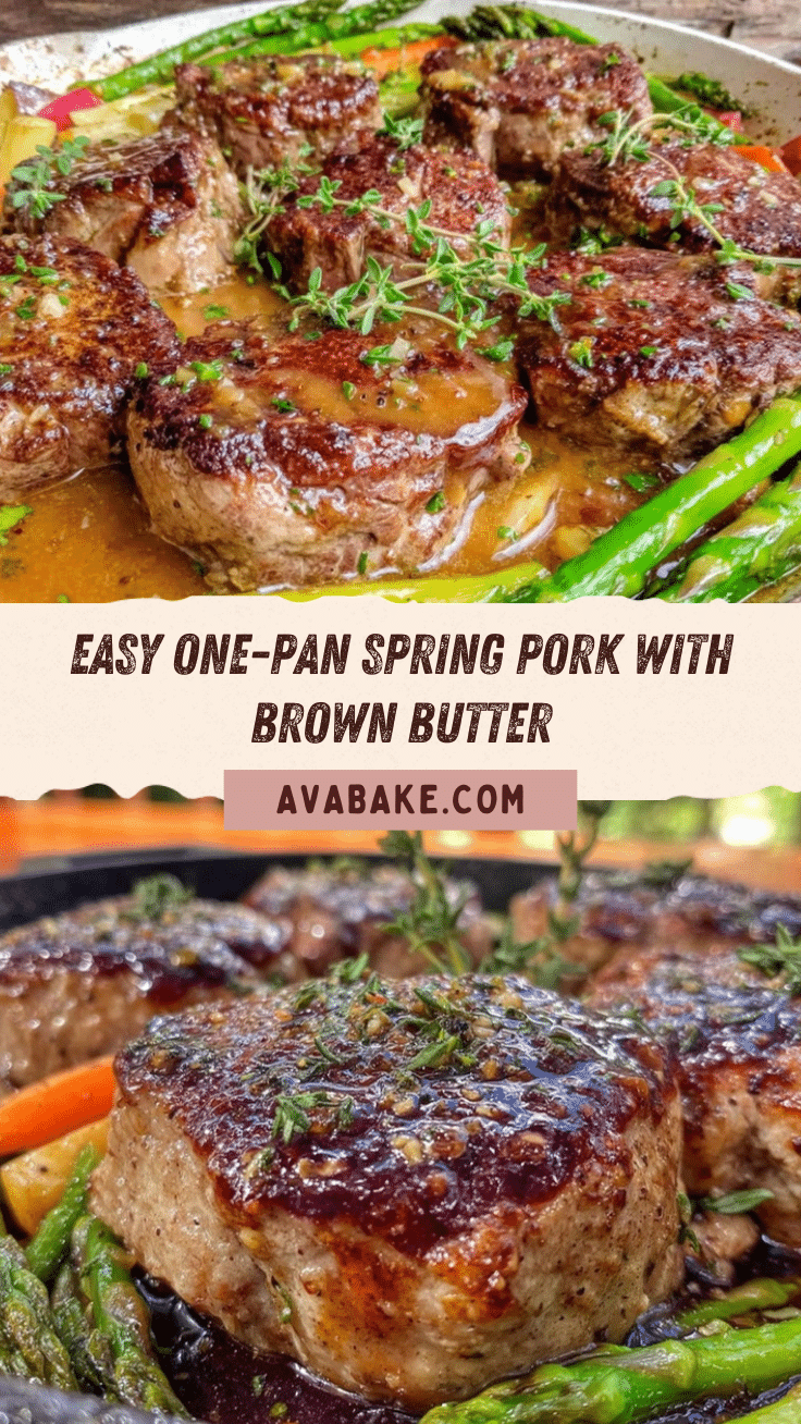 one-pan spring pork with brown butter recipe