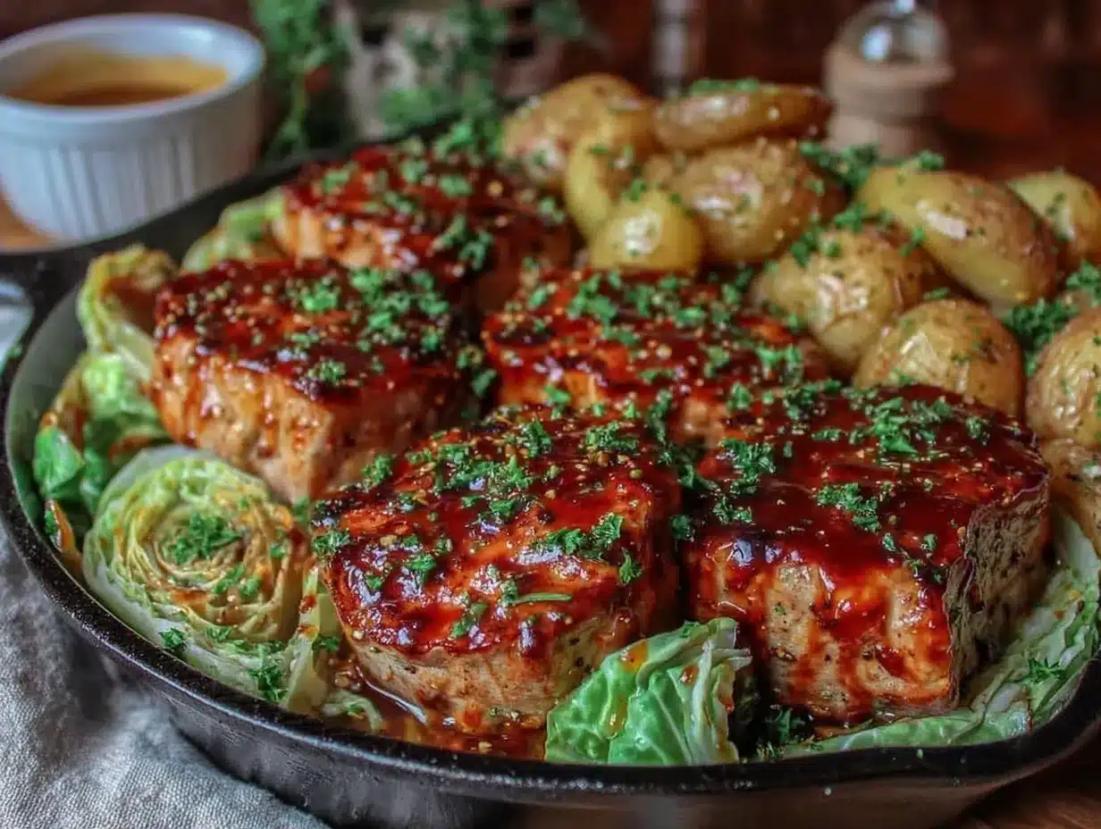 Quick Crispy St Patricks Pork Skillet preparation steps