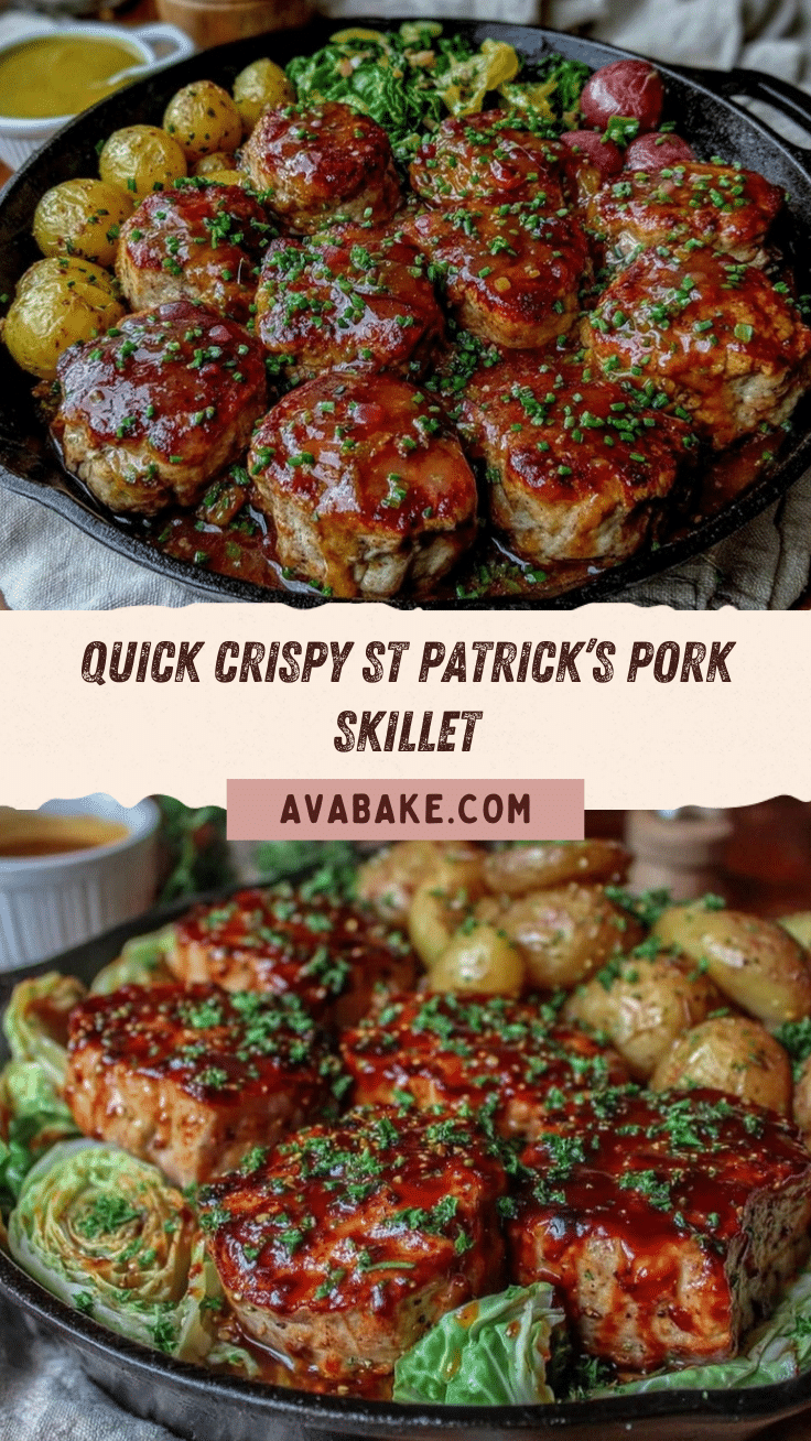 Quick Crispy St Patricks Pork Skillet recipe