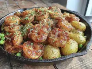 quick zesty irish appetizers shrimp skillet - featured image