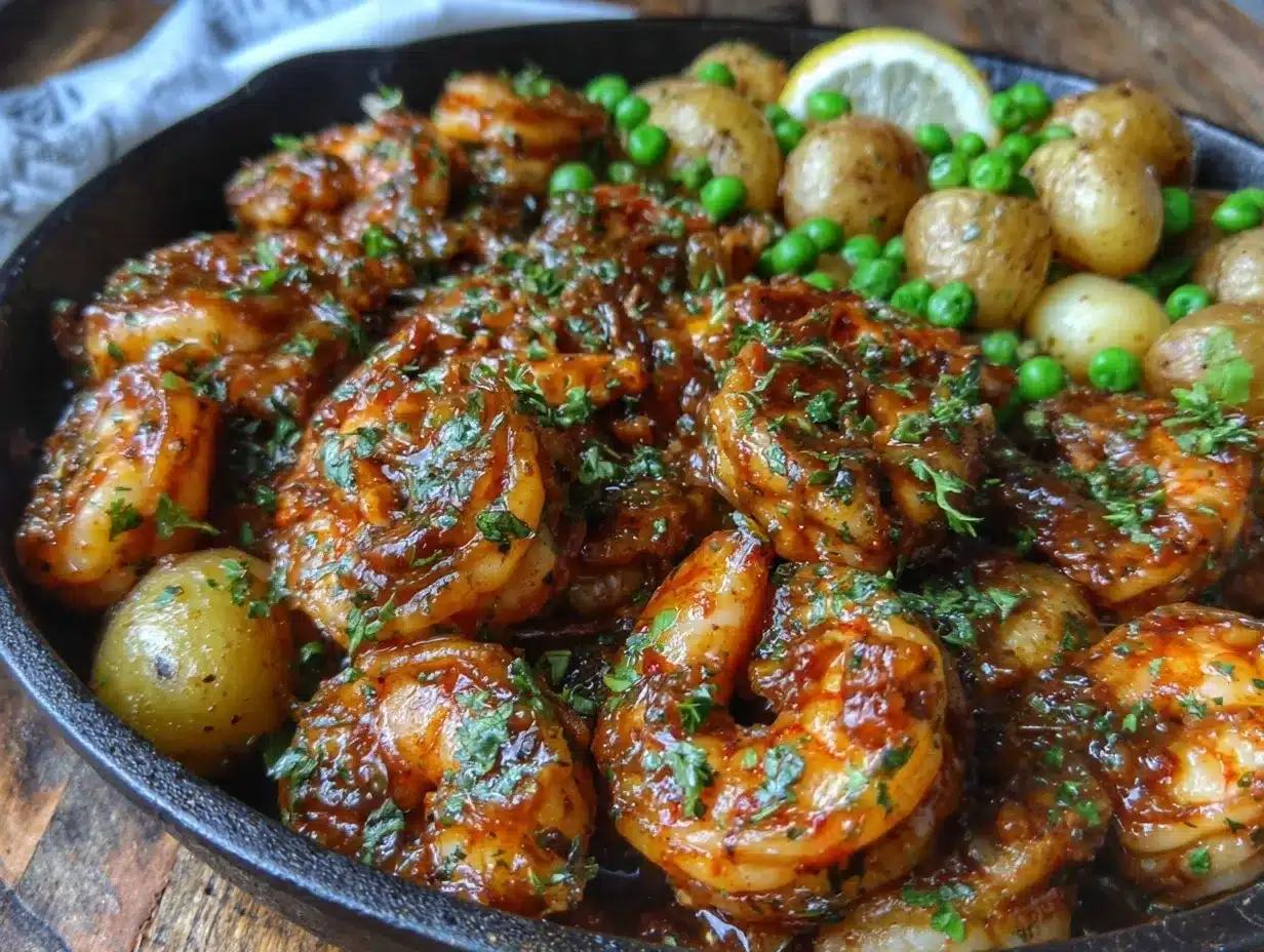 quick zesty irish appetizers shrimp skillet preparation steps