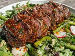 roasted spring lamb salad - featured image
