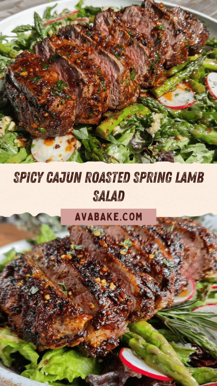 roasted spring lamb salad recipe