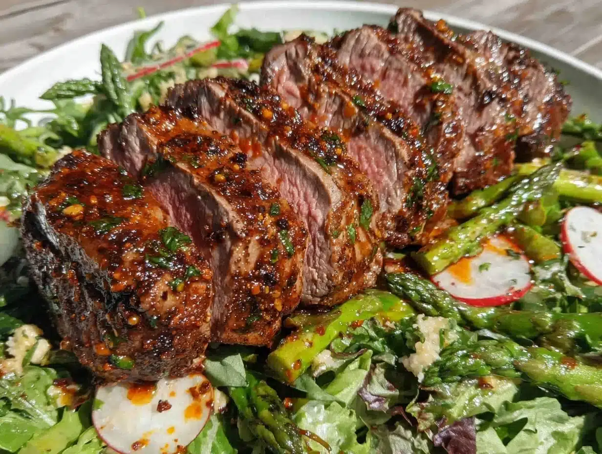roasted spring lamb salad - featured image
