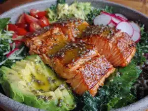 salmon salad bowl - featured image