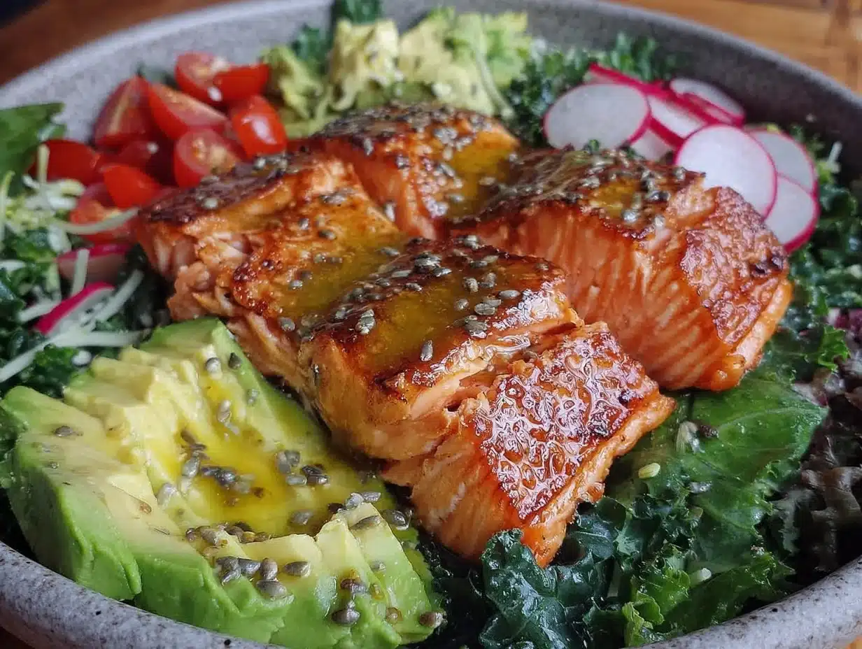 salmon salad bowl - featured image