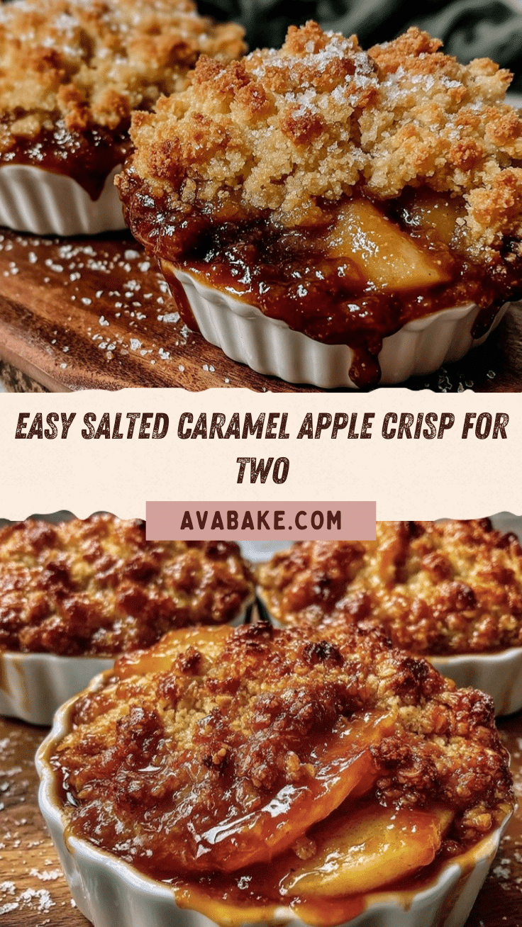 salted caramel apple crisp recipe