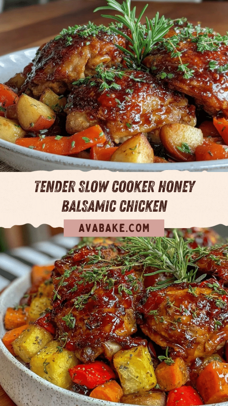slow cooker honey balsamic chicken recipe