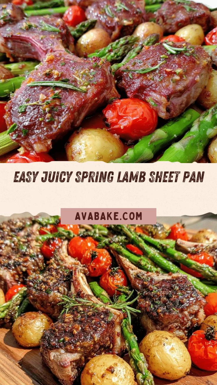 spring lamb sheet pan dinner recipe