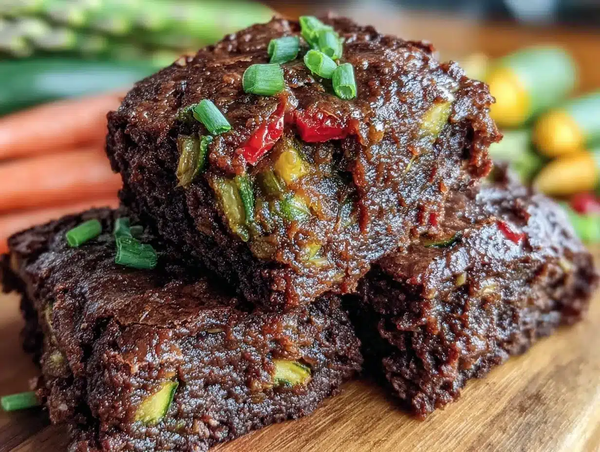 spring roasted veggie brownies preparation steps