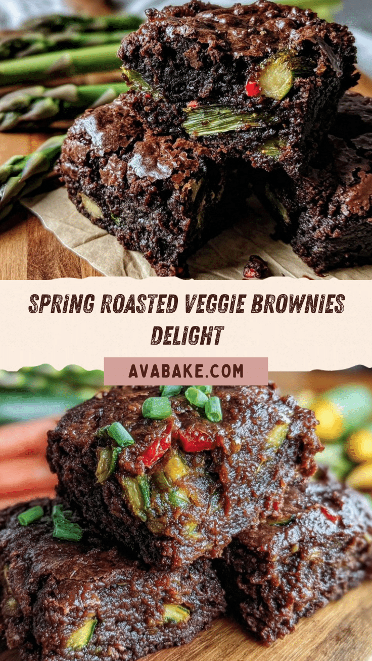 spring roasted veggie brownies recipe