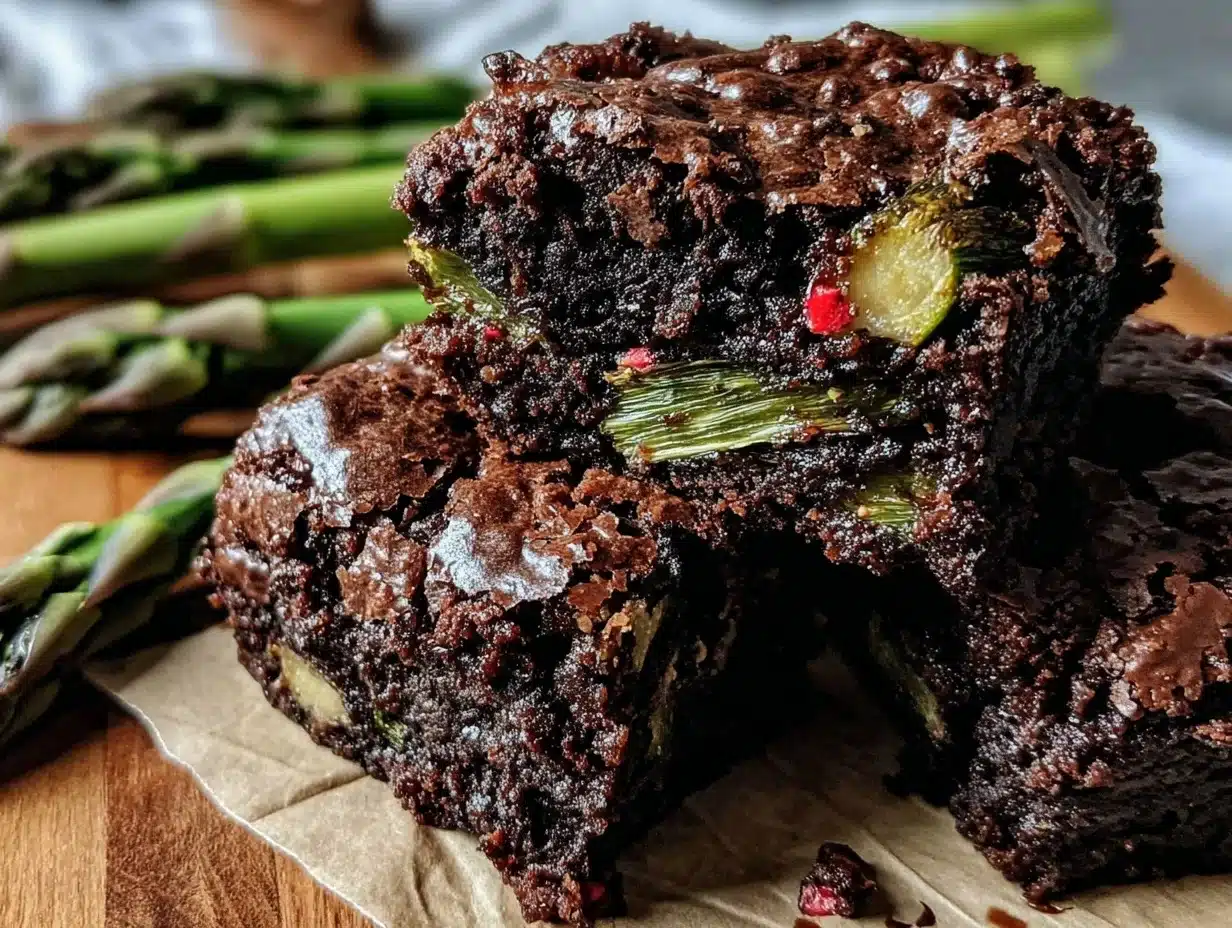 spring roasted veggie brownies - featured image