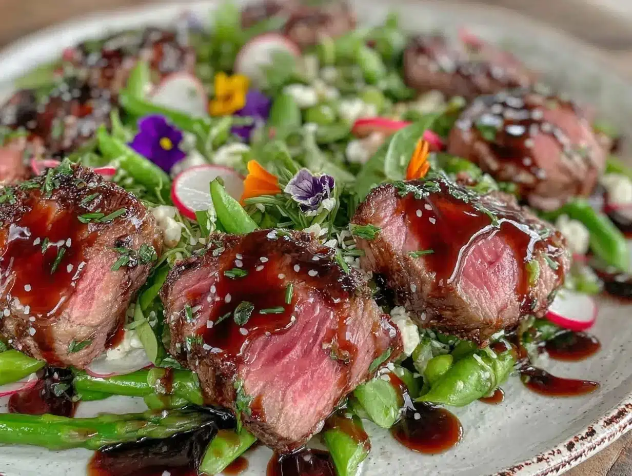 spring salad lamb recipe preparation steps