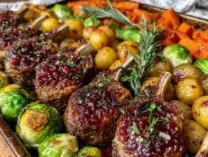 st patrick’s day lamb sheet pan dinner - featured image