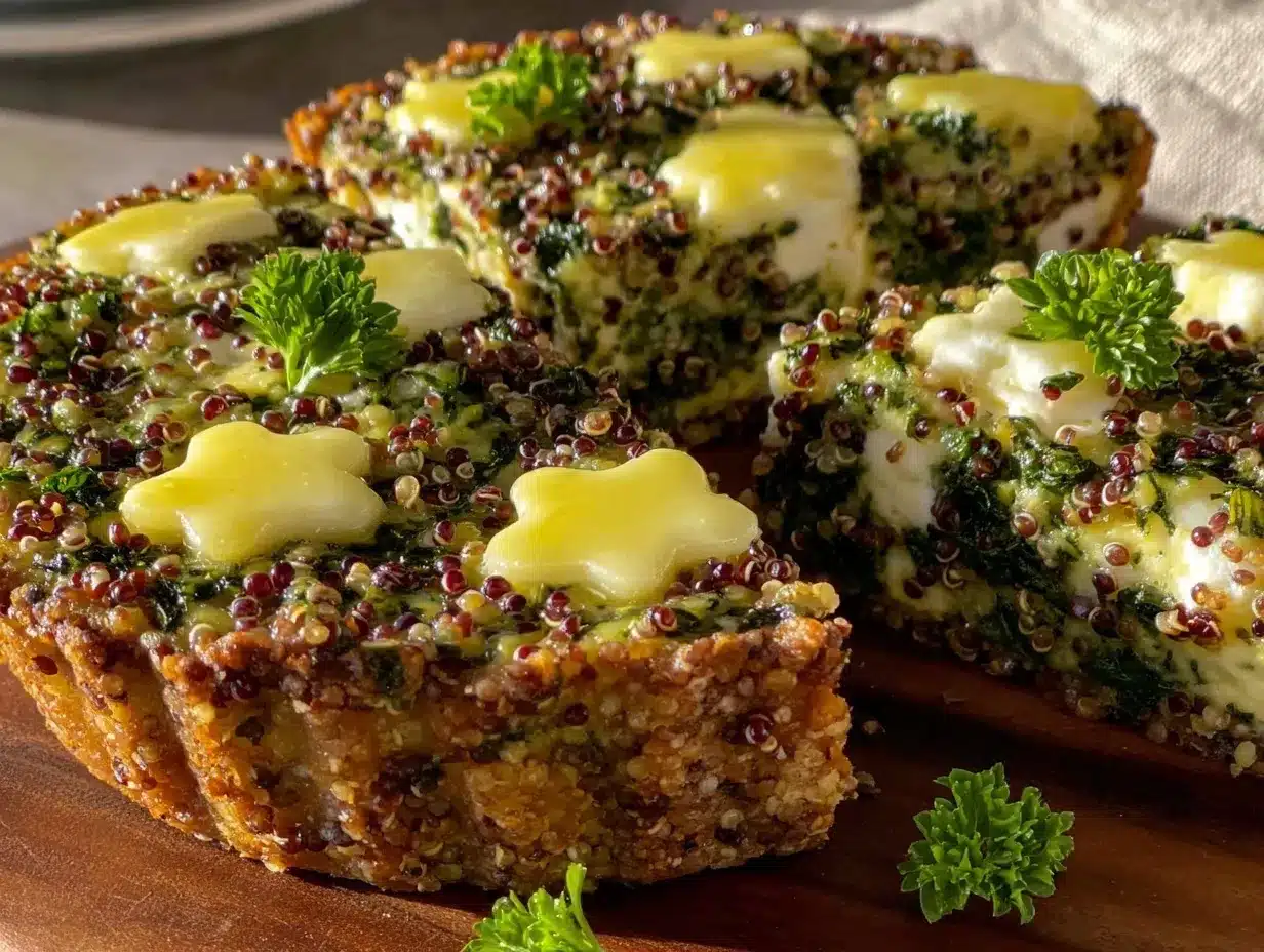 st patrick’s day quinoa tart preparation steps