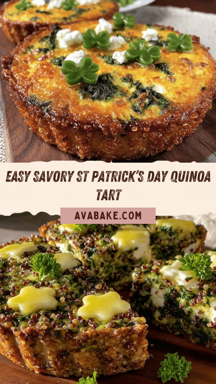 st patrick’s day quinoa tart recipe