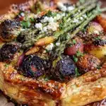 st patrick’s day roasted vegetables tart - featured image