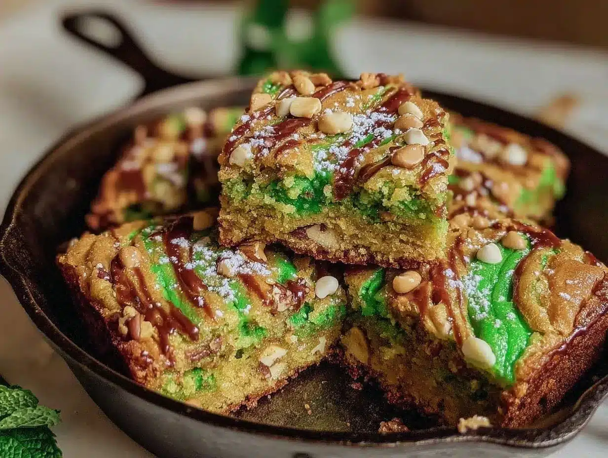 st patrick’s day skillet bars preparation steps