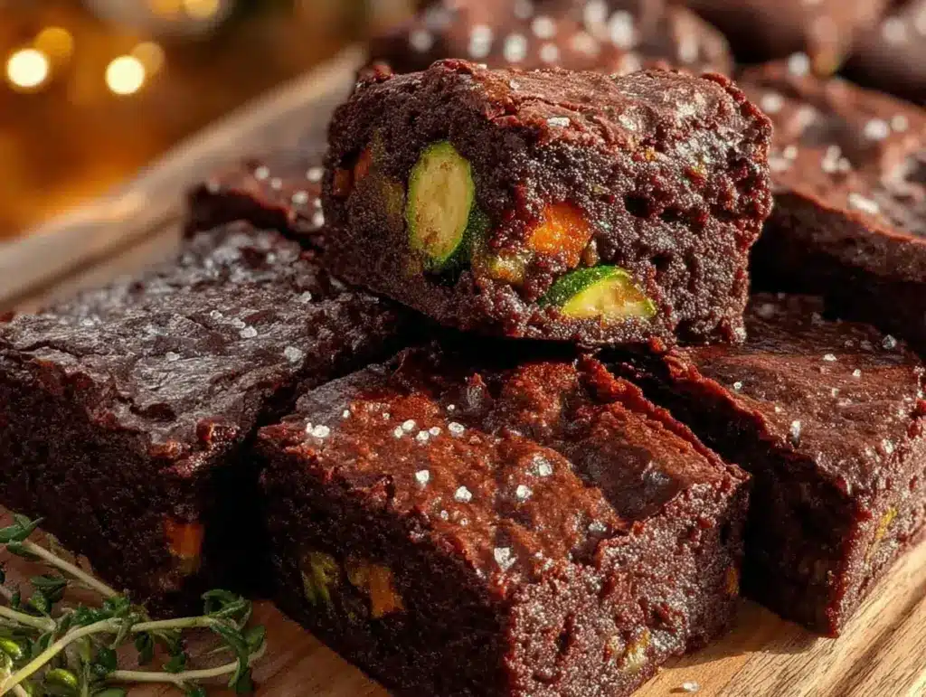st patricks day roasted veggie brownies - featured image