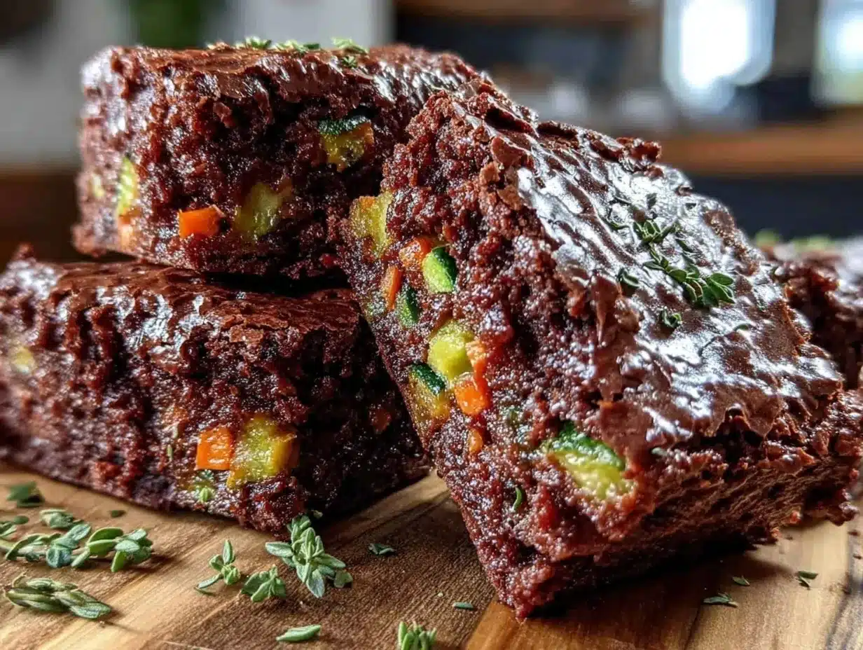 st patricks day roasted veggie brownies preparation steps